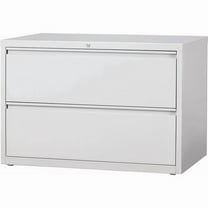 Hirsh Industries B691014 42 in. HL10000 Series Lateral File with 2-Drawer - Light Gray