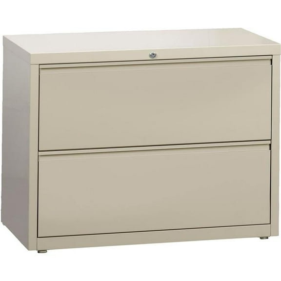 Hirsh Industries B691055 36 in. HL10000 Series Lateral File with 2-Drawer - Putty