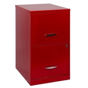 Hirsh Industries Space Solutions 18 2 Drawer Metal File Cabinet Lava Red CA2