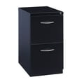 thumbnail image 1 of Hirsh Pro 23" Deep Mobile Pedestal File Cabinet 2 Drawer File-File, Letter Width, Black, 1 of 6