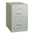 thumbnail image 1 of Hirsh Pro 26.5" Deep 2 Drawer Legal Width Metal Vertical File Cabinet, Commercial Grade, Gray, 1 of 5