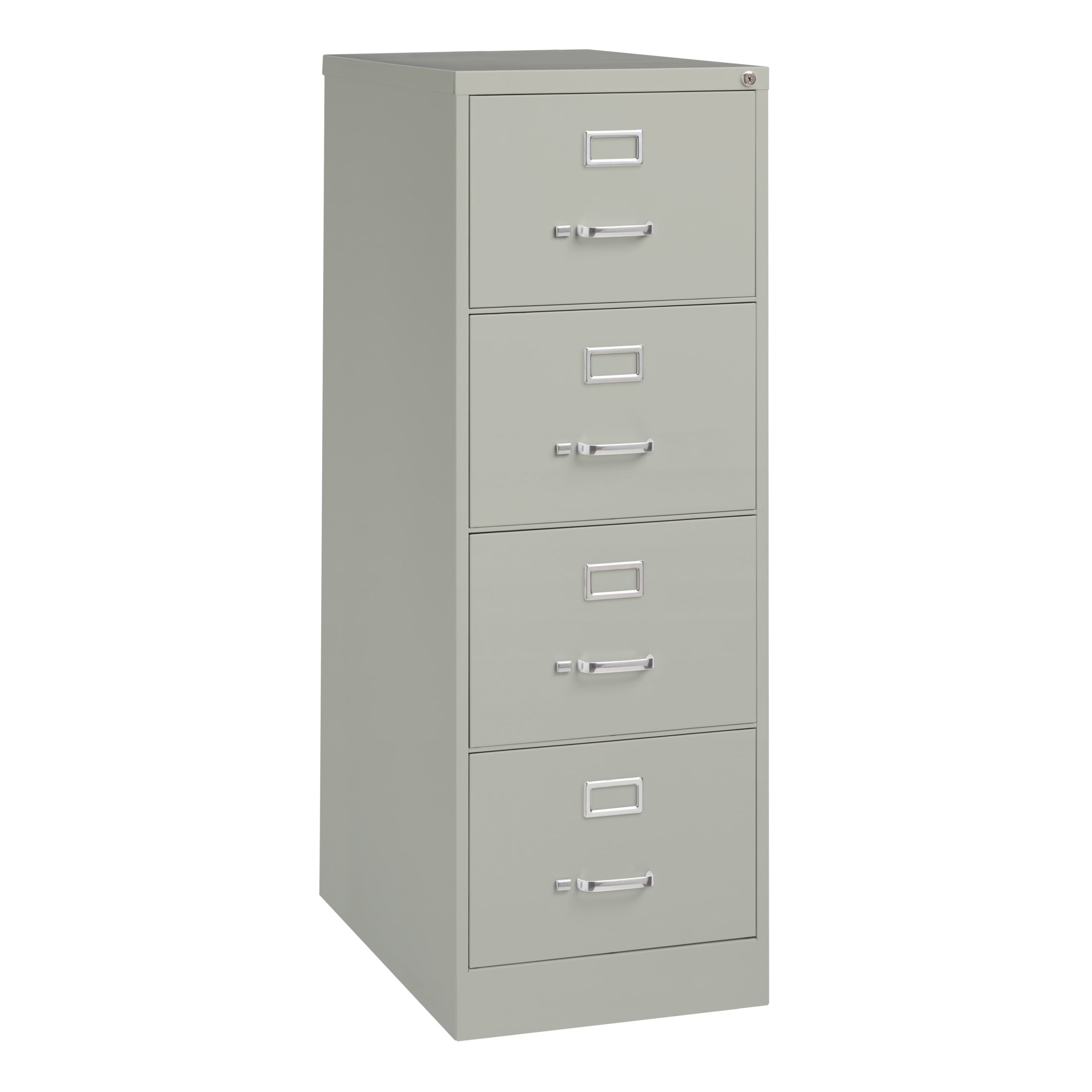 Hirsh Pro 4 Drawer Legal Locking Metal Vertical File Cabinet, 26.5" Deep, Gray