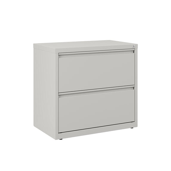 Hirsh Pro 30 Inch Wide 2 Drawer Metal Lateral File Cabinet for Home and Office, Holds Letter, Legal and A4 Hanging Folders, Gray
