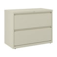thumbnail image 1 of Hirsh Pro 36 Inch Wide 2 Drawer Metal Lateral File Cabinet for Home and Office, Holds Letter, Legal and A4 Hanging Folders, Putty, 1 of 7