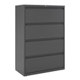 thumbnail image 1 of Hirsh Pro 36 Inch Wide 4 Drawer Metal Lateral File Cabinet for Home and Office, Holds Letter, Legal and A4 Hanging Folders, Charcoal, 1 of 6