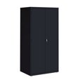 thumbnail image 1 of Hirsh Welded Steel Storage Cabinet with 2 Adjustable Shelves, 24"D x 36"W x 72"H, Black, 1 of 11