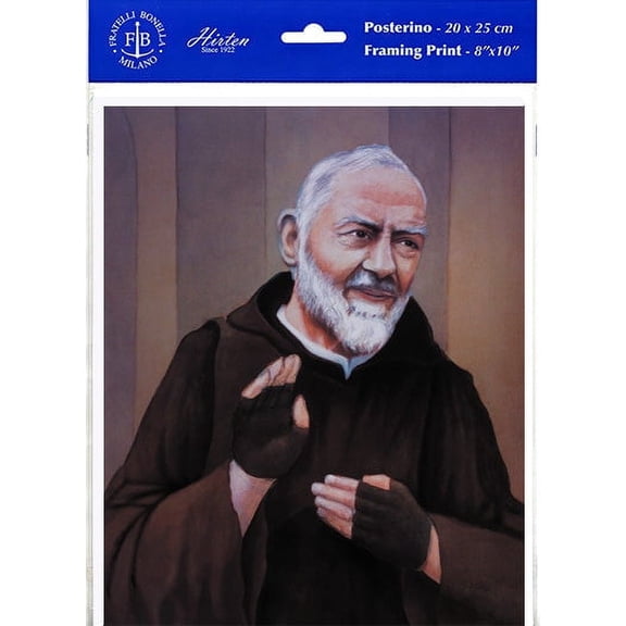 Hirten St. Padre Pio Framing Print Wall Art Dcor, Medium, Set of 3 prints