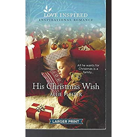 Pre-Owned His Christmas Wish (Love Inspired Large Print) Paperback