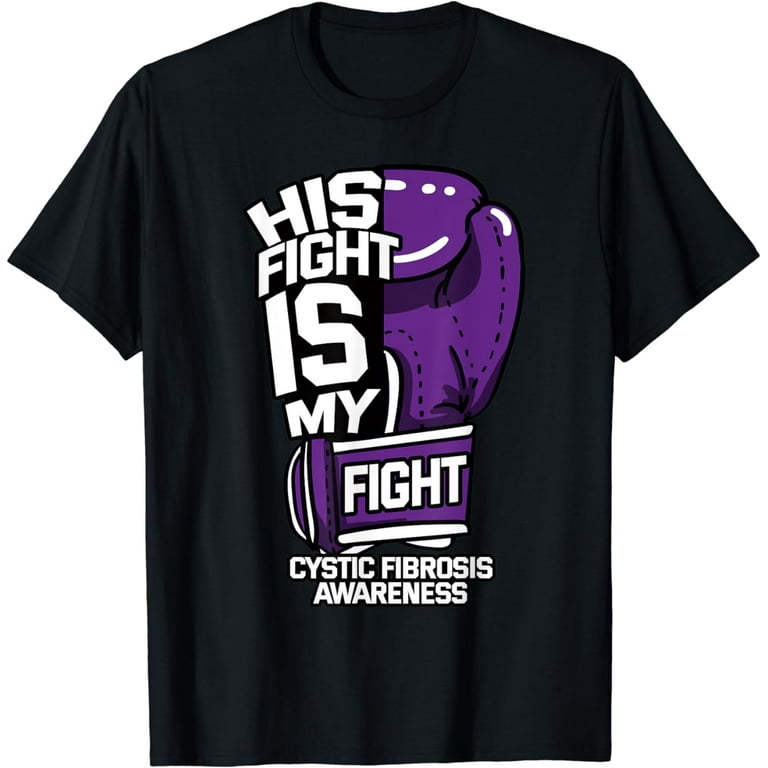 Fight Cystic Fibrosis Awareness Distressed T-Shirt Fight Cystic Fibrosis Awareness Distressed T-Shirt