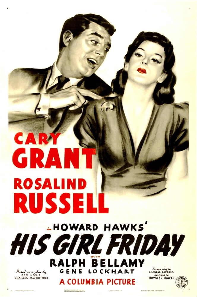 His Girl Friday Canvas Art - (11 x 17)