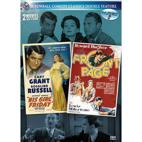 His Girl Friday / The Front Page (Screwball Comedy Classics Double Feature Volume 2) (DVD), Vci Video, Comedy