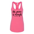 thumbnail image 1 of His Grace Is Enough Ladies Christian Racerback Tank Top-Hot Pink-xl, 1 of 4