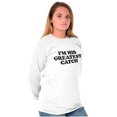 thumbnail image 1 of His Greatest Catch Funny Fishing Women's Long Sleeve T Shirt Brisco Brands M, 1 of 6