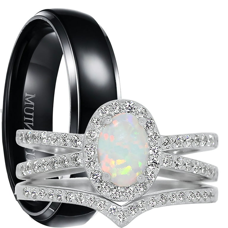 Set of 3 matching rings deals