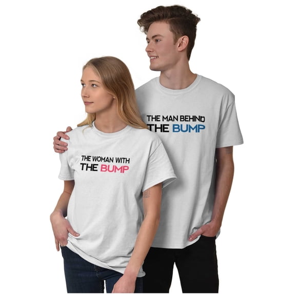 His Hers Matching Baby Announcement Men's Graphic T Shirt Tees Brisco Brands S