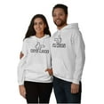 thumbnail image 1 of His Hers Matching Couples Cartoon Women Plus Size Graphic Pullover Hoodie Brisco Brands 2X, 1 of 5