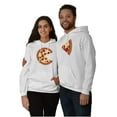 thumbnail image 1 of His Hers Matching Set Pizza Lovers Unisex Plus Fleece Graphic Hoodie Brisco Brands 2X, 1 of 6