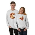 thumbnail image 1 of His Hers Matching Set Pizza Lovers Plus Size Long Sleeve Graphic Tee Shirt Brisco Brands 2X, 1 of 6