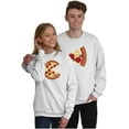 thumbnail image 1 of His Hers Matching Set Pizza Lovers Unisex Plus Fleece Graphic Sweatshirt Brisco Brands 2X, 1 of 6