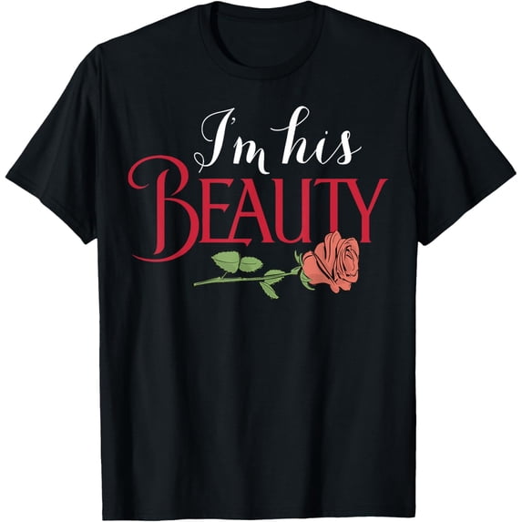 His Hers Shirts - I'm His Beauty T-Shirt men and women can wear, black, white, gifts