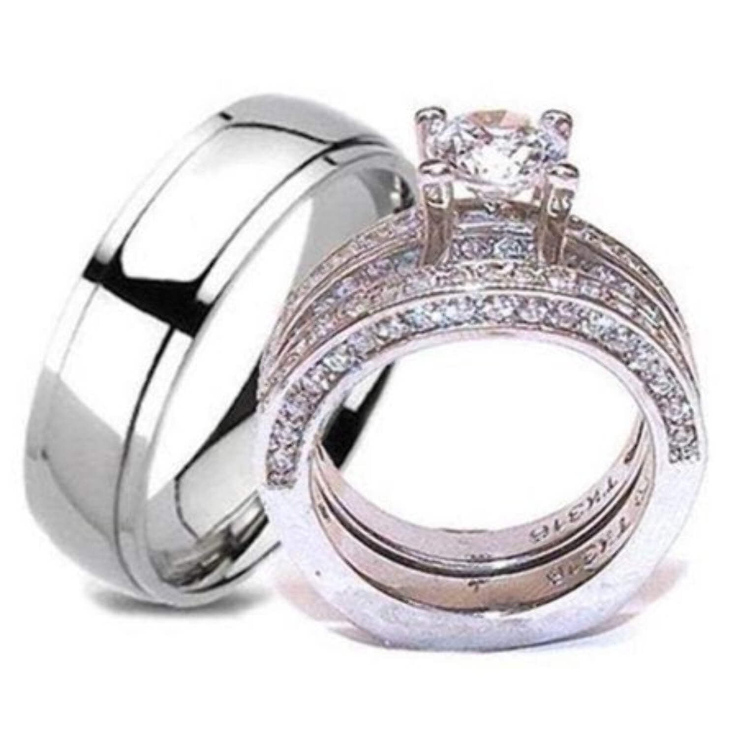 his-hers-wedding-ring-set-stainless-steel-titanium-wedding-ring-set