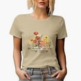 thumbnail image 1 of His Mercies Are New Every Morning Lamentations 3 23 with Watercolor Flowers Art Merch Gift, Tan T-Shirt, Large, 1 of 5