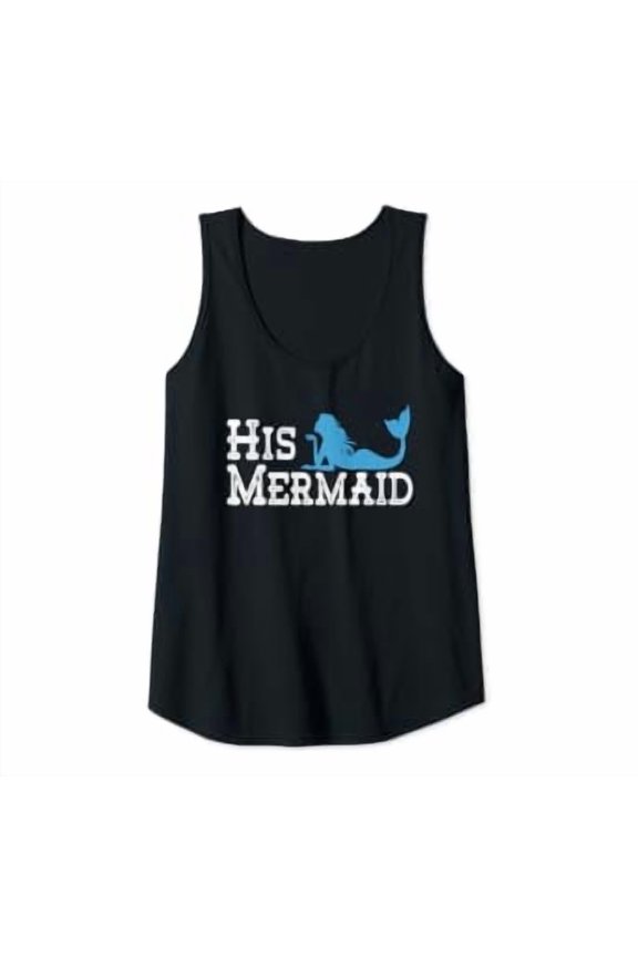 His Mermaid Her Captain Nautical Ocean Couples Meme Tank Top Size S-3XL