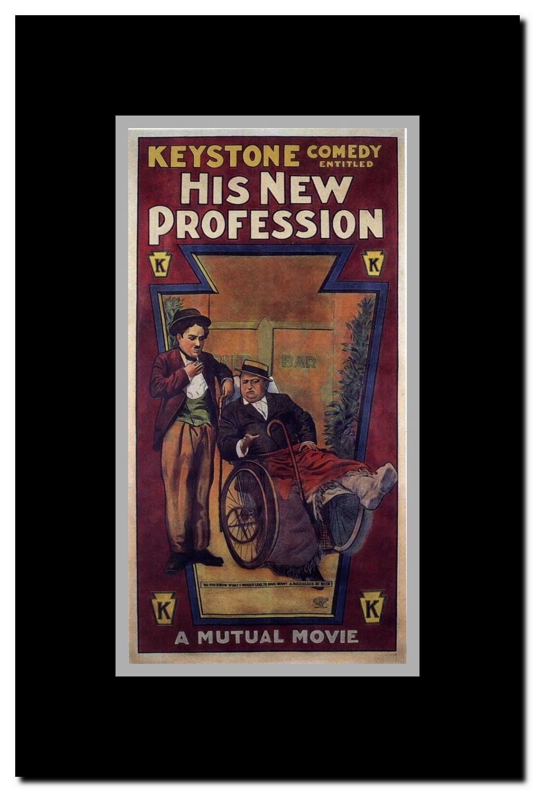 His New Profession Framed Movie Poster