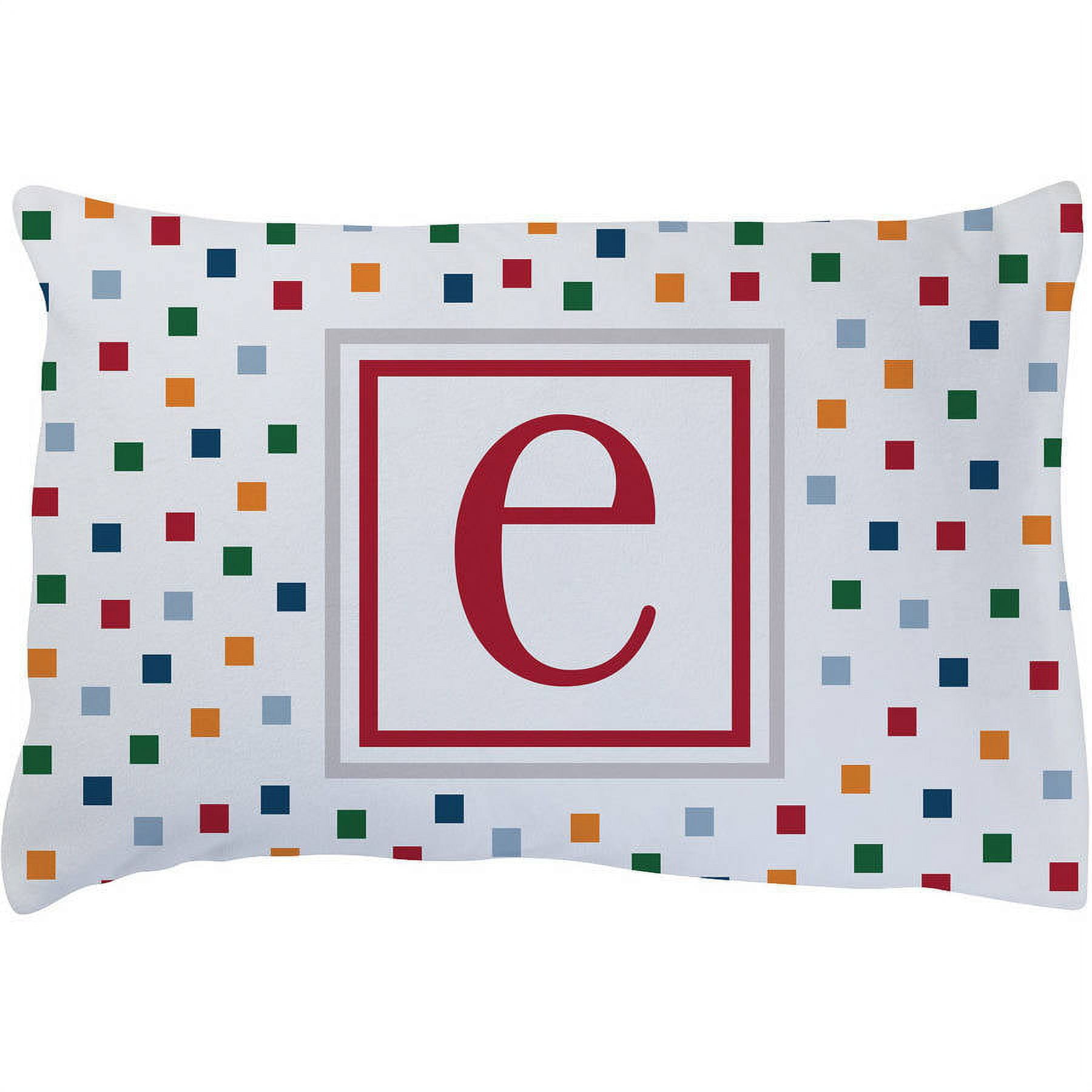 His Trendy Mongram Personalized Plush Fleece Pillowcase
