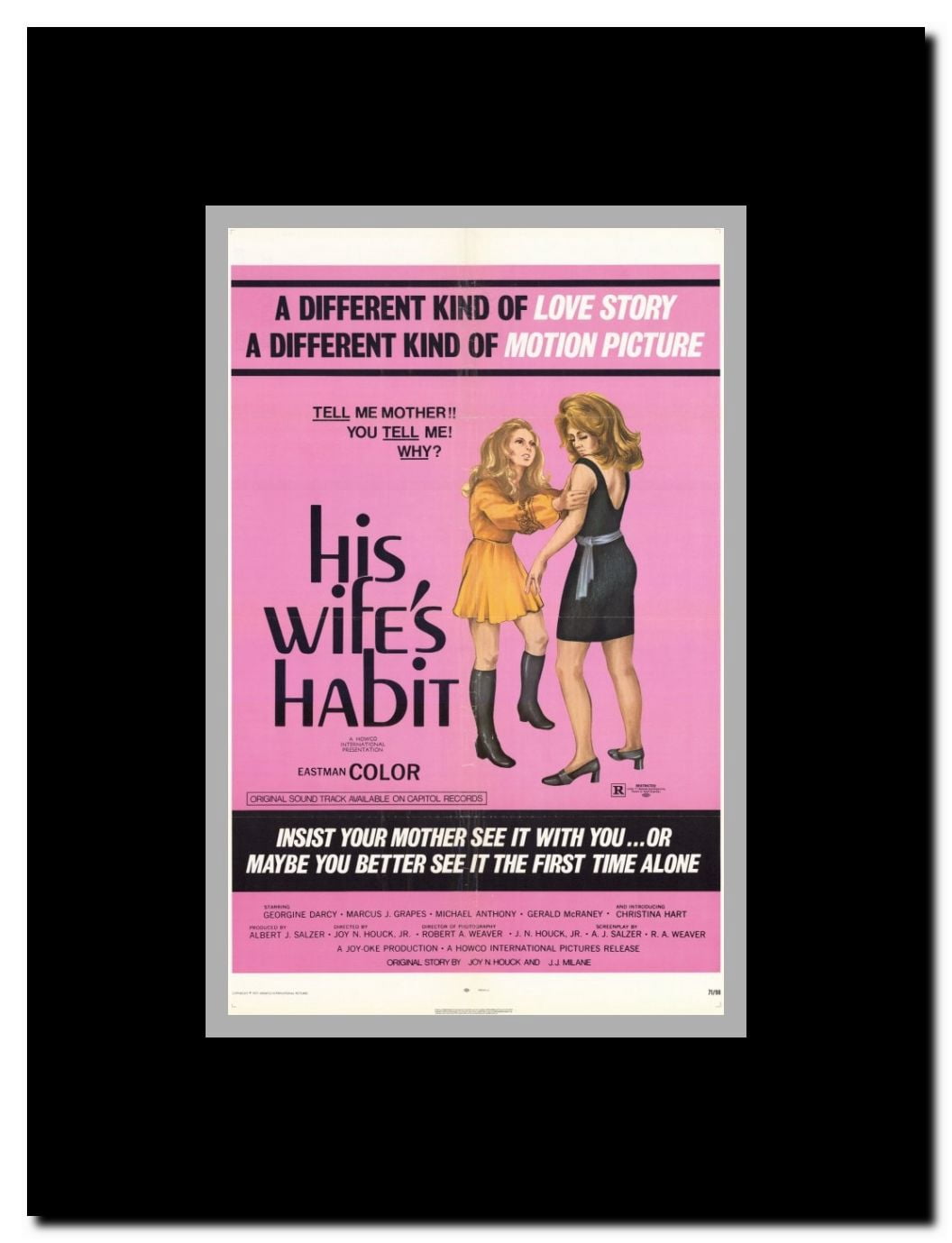 His Wifes Habit Framed Movie Poster