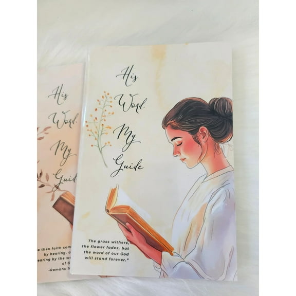 His Word My Guide Christian Prayer Journal Notepad 40-Page Faith-Based Devotional Notebook for Women & Men, Bible Study & Journaling