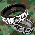 thumbnail image 1 of His and Her Camouflage Tungsten Carbide Ring, 1 of 11