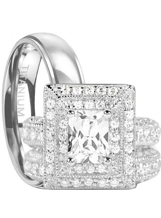 Anillos De Matrimonio Pareja Trio