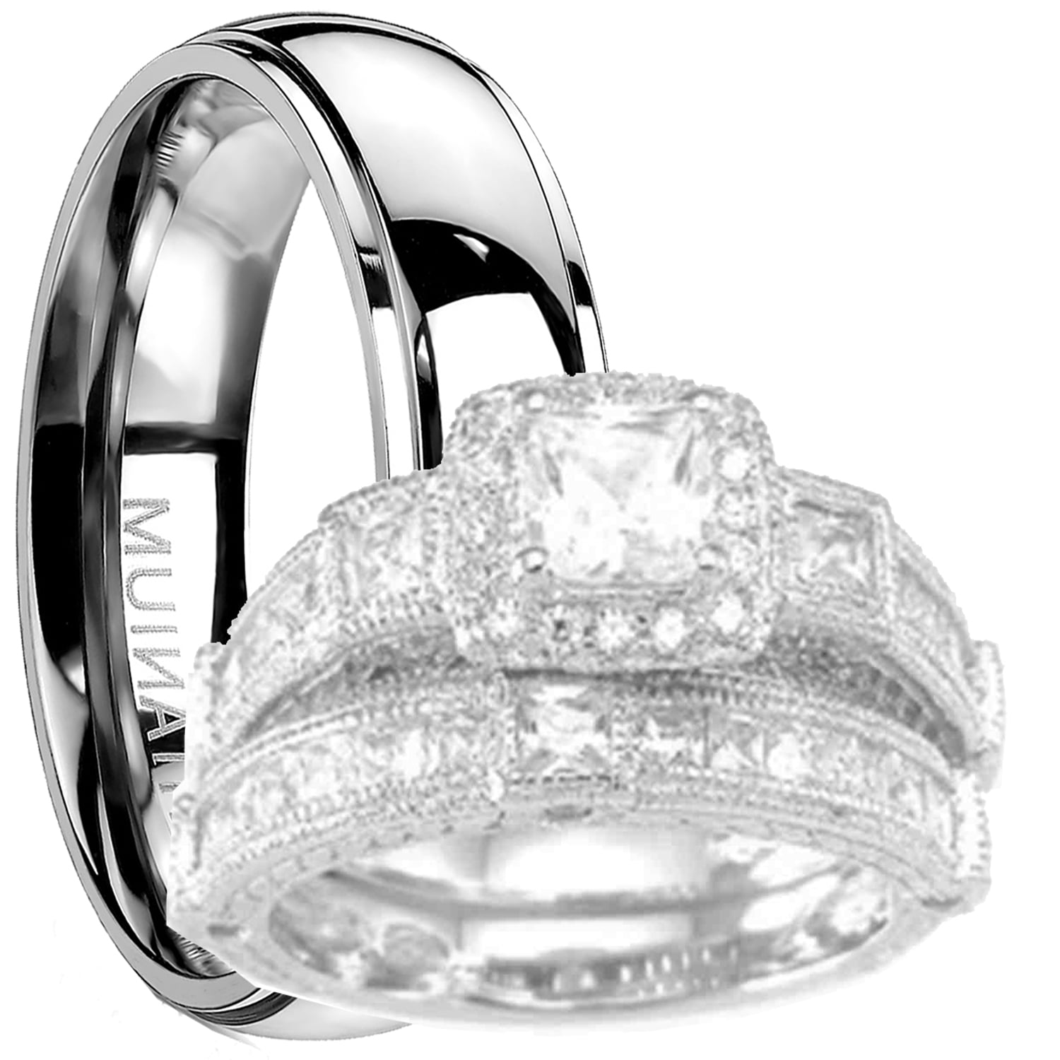 Matching wedding bands walmart best sale