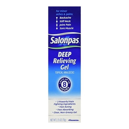 Hisamitsu Salonpas Non-Greasy Deep Topical Analgesic Relieving Gel 2.75 oz