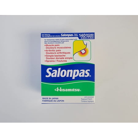 Hisamitsu Salonpas Pain Relieving Patches 140 Patches Per Box