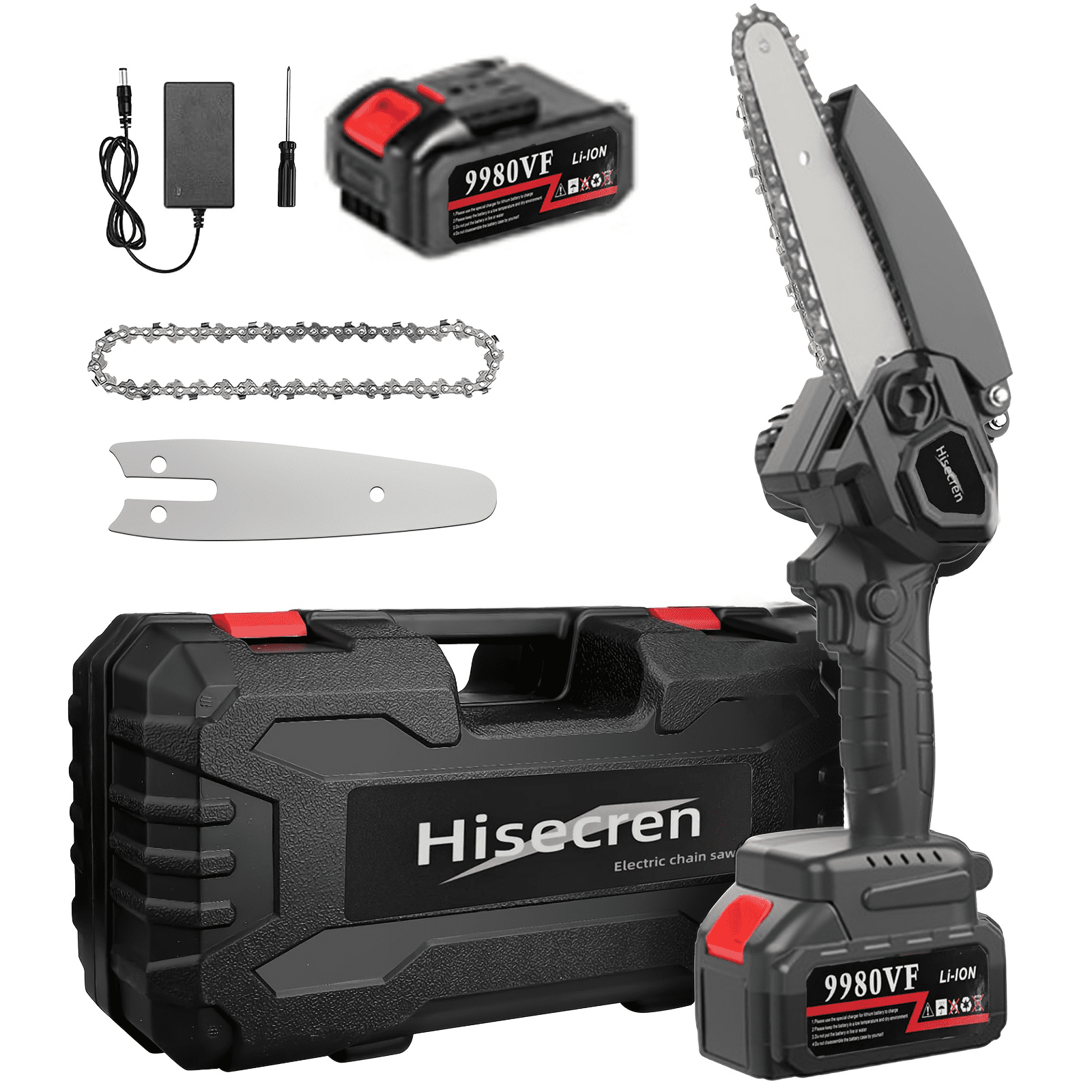 Hisecren Electric Handheld Mini Chainsaw, Lightweight, Comfortable
