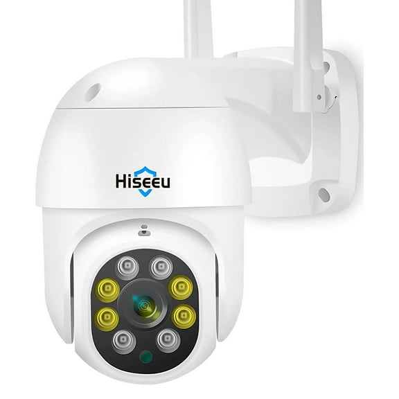 Hiseeu 3MP Outdoor Wireless Security Camera w/ HD Lens & Color Night Vision