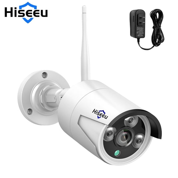 Hiseeu Add-On 5MP Wireless Wifi Security Camera One Audio Recording,65ft IR Night Vision