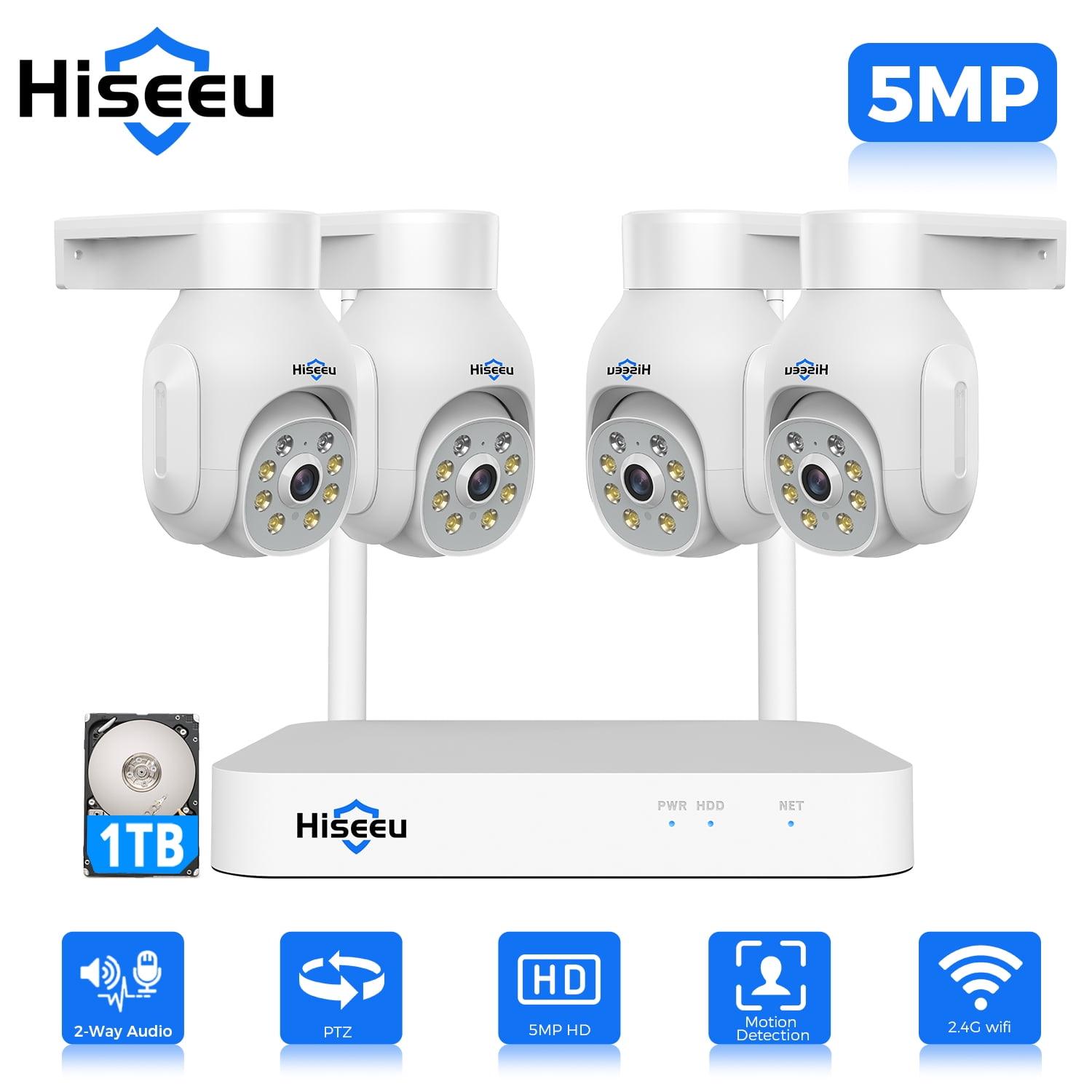 Hiseeu WiFi PTZ Security Camera Zambia Ubuy