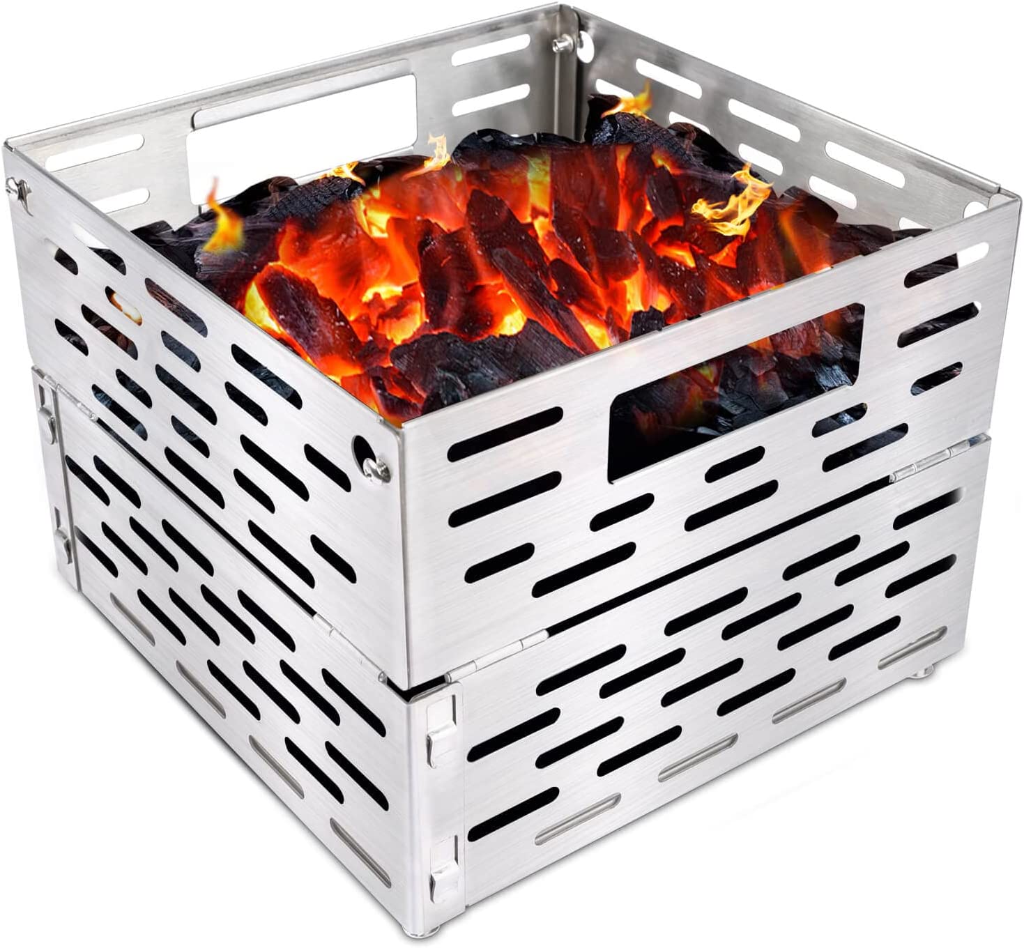 Hisencn Charcoal Firebox Basket for Chargriller Smoker Grills, Smoker
