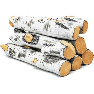Wilson Decorative White Birch Log Bundle, Natural Bark Wood Home Dcor -  23in-24in Length 1.5in -3in Dia. (Set of 8)