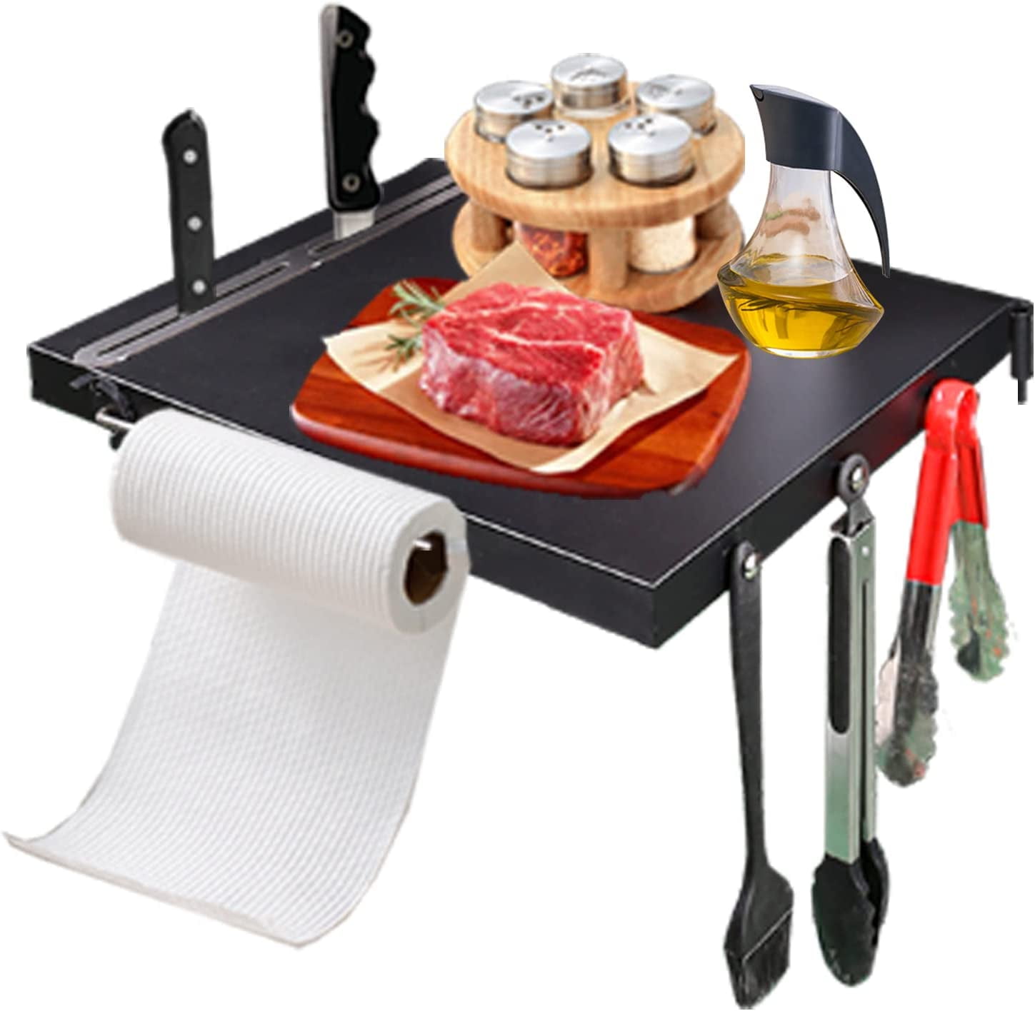 Hisencn Grill Side Shelf for Oklahoma Joe's Highland Offset Smoker