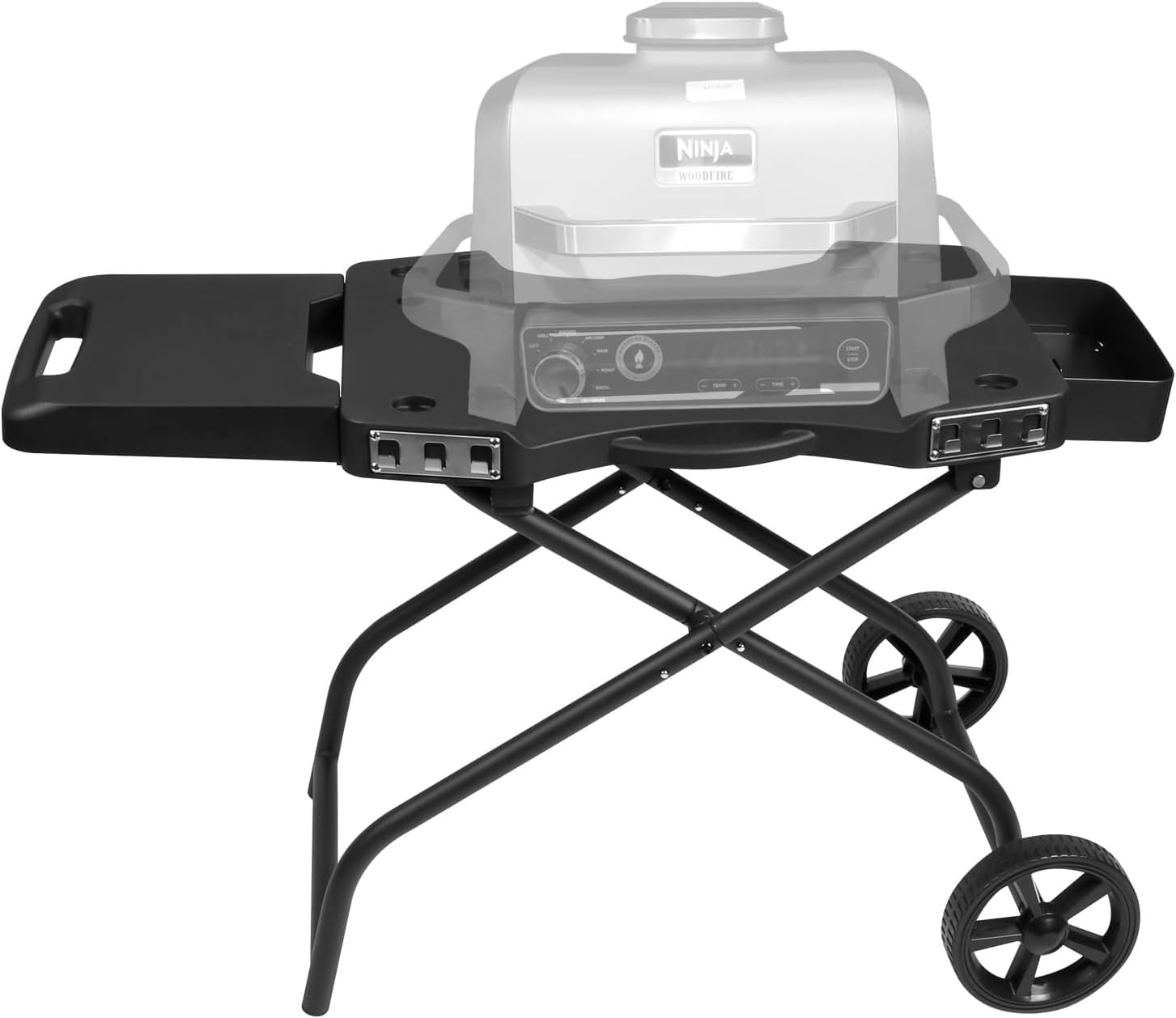 Hisencn Grill Stand for Ninja Woodfire Grill,Grill Cart,Collapsible