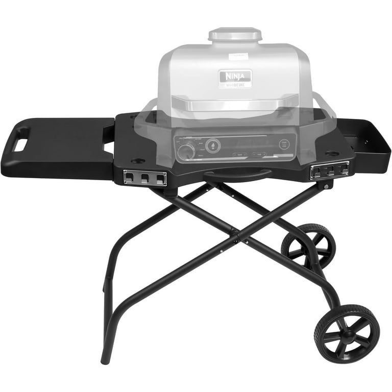 Hisencn Grill Stand for Ninja Woodfire Grill,Grill Cart,Collapsible Outdoor Grill  Stand Fit for Ninja Woodfire Outdoor Grill(Ninja OG701),Traeger Ranger,Pit  Boss 10697,10724,22 Blackstone Griddle 