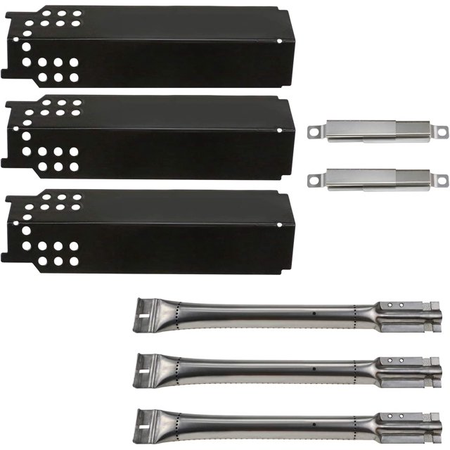 Hisencn Repair Kit Gas Grill Burner Heat Plate Deflector Crossover Tube