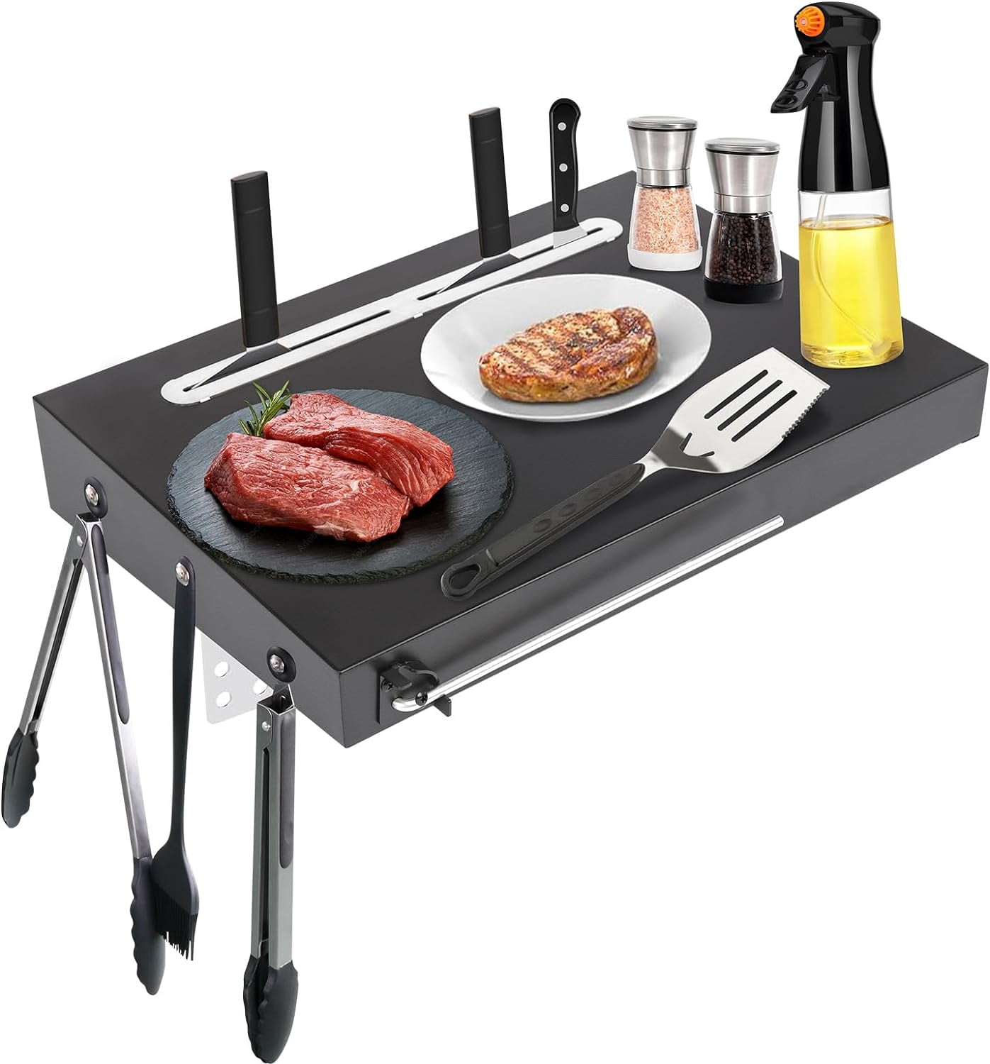 Searglow Side Shelf for Pit Boss Lexington 540, HeavyDuty Painted