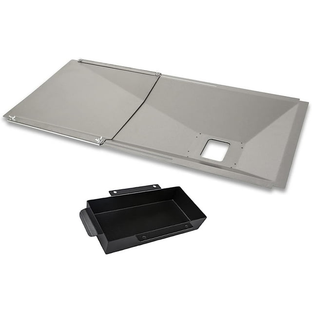 Hisencn Universal Grease Tray with Catch Pan Fits Nexgrill, Charbroil