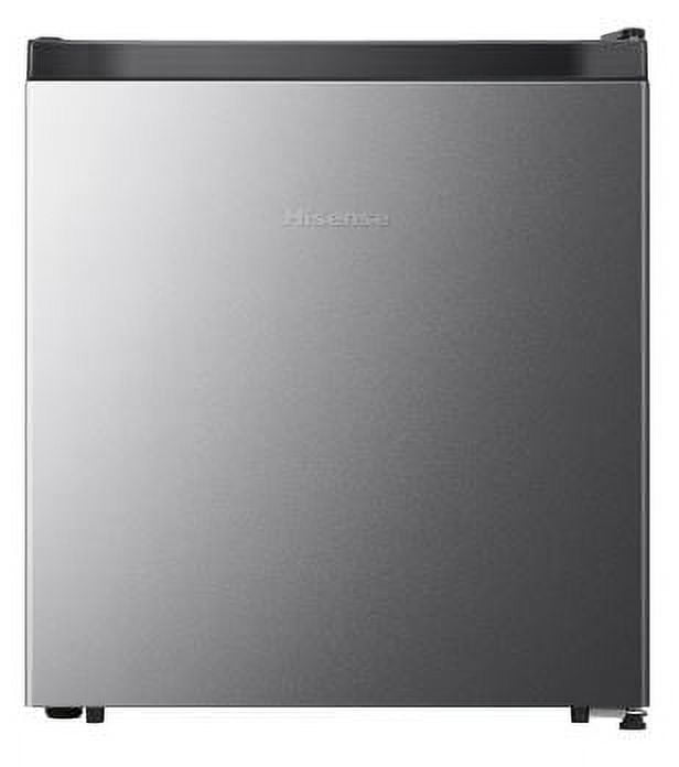 Hisense 1.6 cu. ft. Compact Refrigerator Silver, Standard 17.5" Width