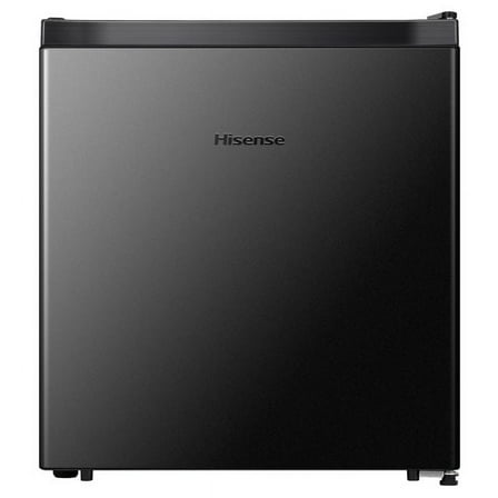 Hisense 1.6 Cu ft Single Door Mini Fridge, Black, Energy Star, 1 Year Warranty, WMS017M6XBE New